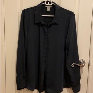 H&M Button down silky shirt